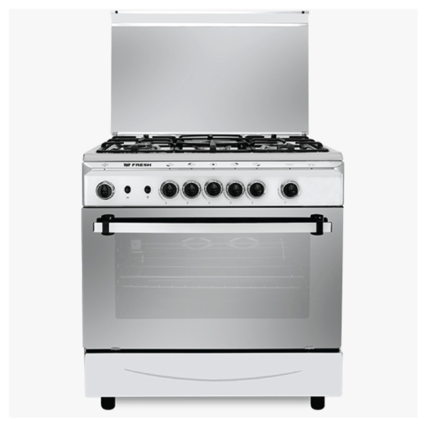 بوتجاز فريش 5شعله 55*80سم ايطالينو ستانلس مروحة اشعال كامل كود 6607