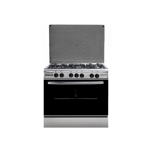 بوتجاز تكنو فاير 5شعله 60*80 ستانلس مروحه شواية TF15SF