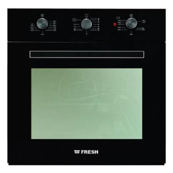 فرن فريش 60سم غاز شوايه كهرباء اسود زجاج مروحه هيدروليك كود8877
