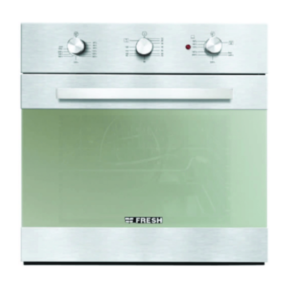 فرن فريش 60سم غاز شوايه كهربا ستانلس 2مروحه هيدروليك كود10342