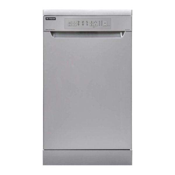 غساله اطباق فريش 10فرد 45سم سلفر 6برنامج تركى A1545SR