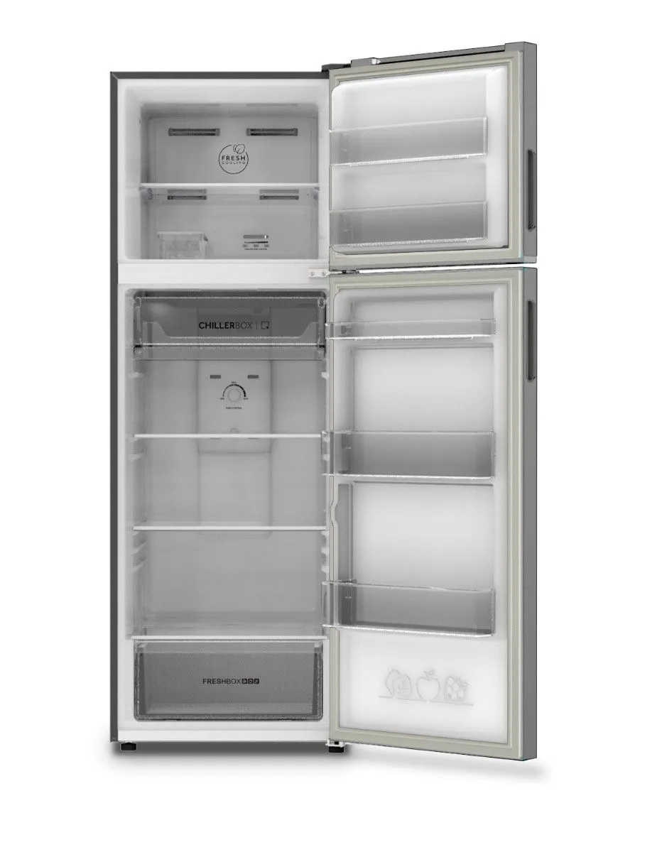 ثلاجة هاير نوفروست انفرتر 357 لتر ستانلس HRF 380TMSM الصورة 2