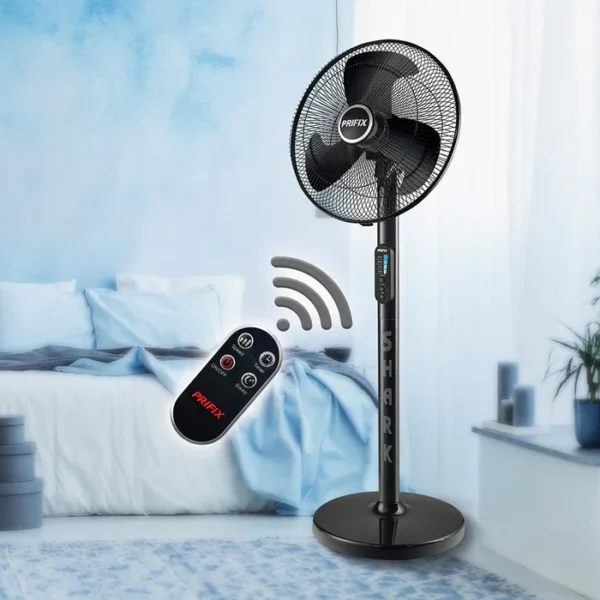 مروحة عامود برفكس شارك 18 بوصة ريموت كنترول أسود